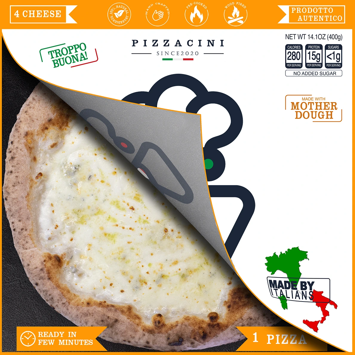 Frozen 12" Neapolitan 4 Cheese