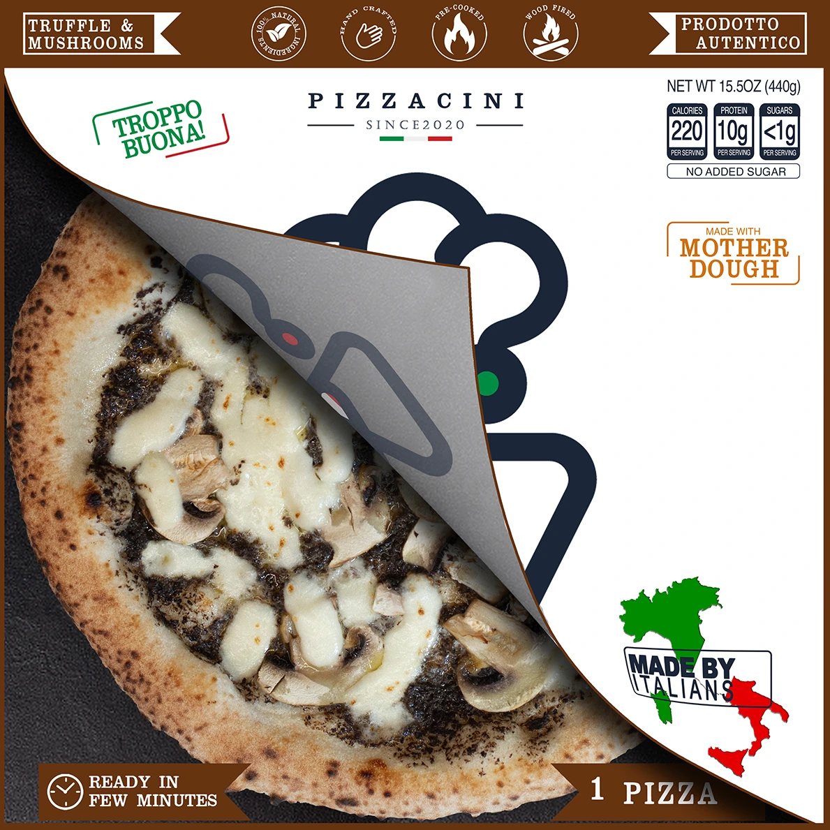 Frozen 12" Neapolitan Truffle and Mushrooms